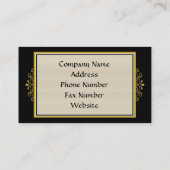Carte de visite d'élégance (Dos)