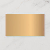 Carte de visite d'Elegant Gold Luxury Company (Dos)