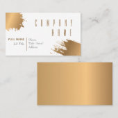 Carte de visite d'Elegant Gold Luxury Company (Devant / Derrière)