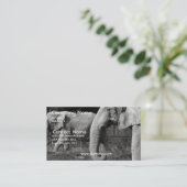 Carte de visite d'éléphant asiatique (Debout devant)