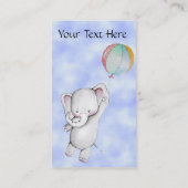 Carte de visite d'éléphant de bébé (Dos)