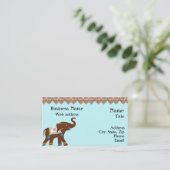 Carte de visite d'éléphant de henné (Debout devant)