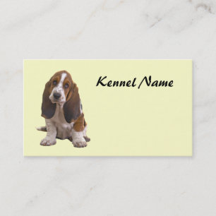 Carte de visite d'éleveur de Basset Hound