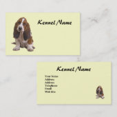 Carte de visite d'éleveur de Basset Hound (Devant / Derrière)