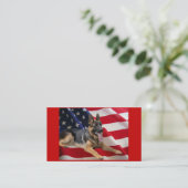 Carte de visite d'éleveur de berger allemand (Debout devant)