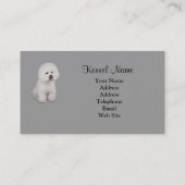 Carte de visite d'éleveur de Bichon Frise (Dos)