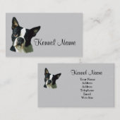 Carte de visite d'éleveur de Boston Terrier (Devant / Derrière)