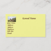 Carte de visite d'éleveur de boxeur (Dos)