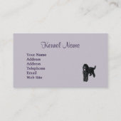 Carte de visite d'éleveur de caniche (Dos)