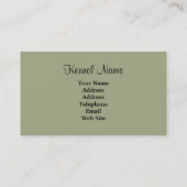 Carte de visite d'éleveur de caniche (Dos)