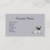 Carte de visite d'éleveur de carlin (Dos)