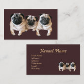 Carte de visite d'éleveur de carlin (Devant / Derrière)