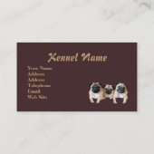 Carte de visite d'éleveur de carlin (Dos)