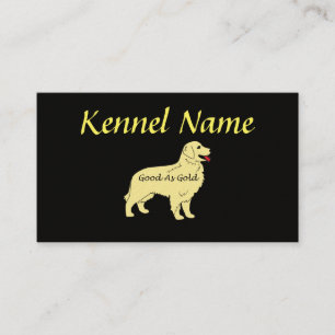 Carte de visite d'éleveur de golden retriever