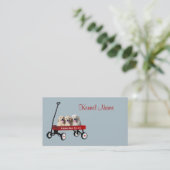 Carte de visite d'éleveur de golden retriever (Debout devant)