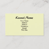 Carte de visite d'éleveur de labrador retriever (Dos)