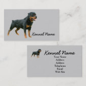 Carte de visite d'éleveur de rottweiler (Devant / Derrière)