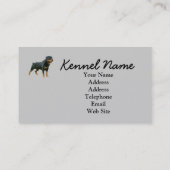 Carte de visite d'éleveur de rottweiler (Dos)