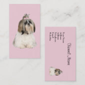 Carte de visite d'éleveur de Shih Tzu (Devant / Derrière)