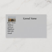 Carte de visite d'éleveur de teckel (Dos)