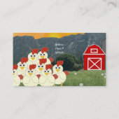 Carte de visite d'éleveurs de poulets (Dos)