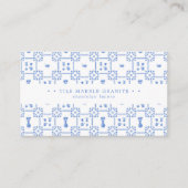 Carte de visite Delft Blue et White Tile (Devant)