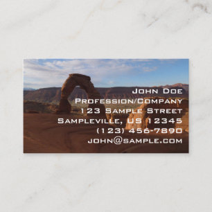 Carte De Visite Delicate Arch II au Parc national des Arches