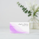 Carte de visite Delicate Purple Gold Détails (Debout devant)