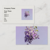 Carte De Visite Delicate Wisteria (Devant / Derrière)