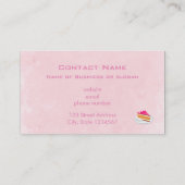 Carte De Visite Délicieuse Crème à l'arc et dessert à la banane (Dos)