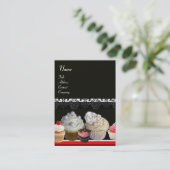 CARTE DE VISITE DÉLICIEUX CUPCAKES DESERT SHOP (Debout devant)