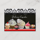CARTE DE VISITE DÉLICIEUX CUPCAKES DESERT SHOP (Dos)