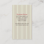 Carte de visite délicieux de boulangerie de (Dos)