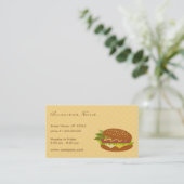 Carte de visite délicieux de sandwich (Debout devant)