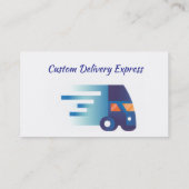 Carte De Visite Delivery Driver Custom Business Custom (Dos)