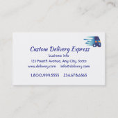 Carte De Visite Delivery Driver Custom Business Custom (Devant)