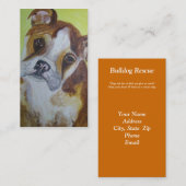 Carte de visite, délivrance de bouledogue (Devant / Derrière)