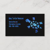 Carte De Visite Délivrance de tortue de l'eau bleue (Dos)