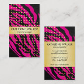 Carte De Visite Deluxe | POIS | POSTER DE ANIMAL (Devant / Derrière)