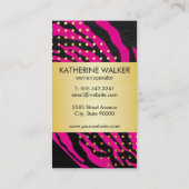 Carte De Visite Deluxe | POIS | POSTER DE ANIMAL (Dos)