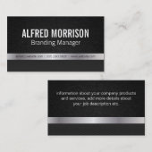 Carte De Visite Deluxe | texture / argent / carbone (Devant / Derrière)