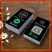 Carte De Visite Demande d'avis TripAdvisor avec logo et code QR