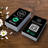 Carte De Visite Demande d'avis TripAdvisor avec logo et code QR