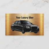 Carte De Visite Demande de course de chauffeur Uber classe (Devant)