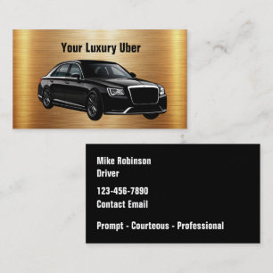 Carte De Visite Demande de course de chauffeur Uber classe