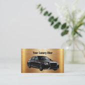 Carte De Visite Demande de course de chauffeur Uber classe (Debout devant)