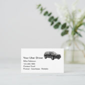 Carte De Visite Demande de course simple et élégante pour chauffeu (Debout devant)