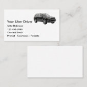 Carte De Visite Demande de course simple et élégante pour chauffeu (Devant / Derrière)
