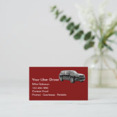 Carte De Visite Demande de course simple et élégante pour chauffeu (Debout devant)