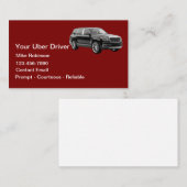Carte De Visite Demande de course simple et élégante pour chauffeu (Devant / Derrière)